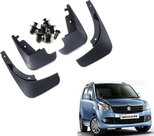 Image of WolkomHome Mud Flap Compatible with WagonR 2010 - Durable Splash Guards for Car Exterior Protection