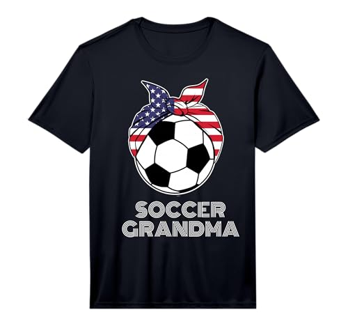 Bandana Soccer Ball Grandmother Gigi Nana Soccer Grandma Performance T-Shirt