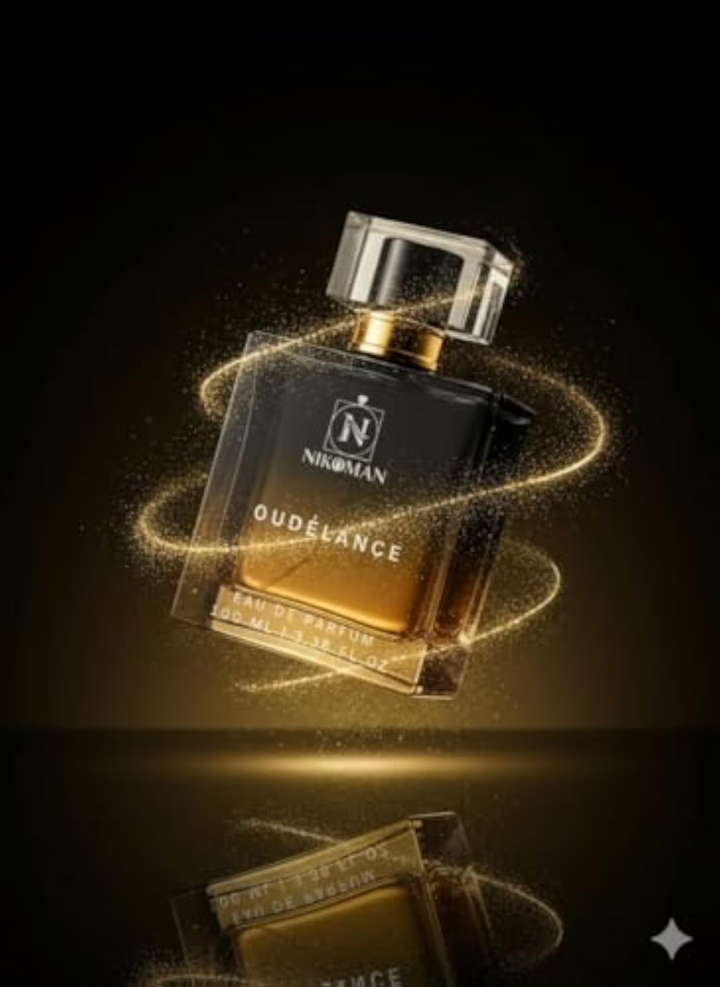 NikoMan Oudelance Eau De Parfum, Oud, 100 ML for Men