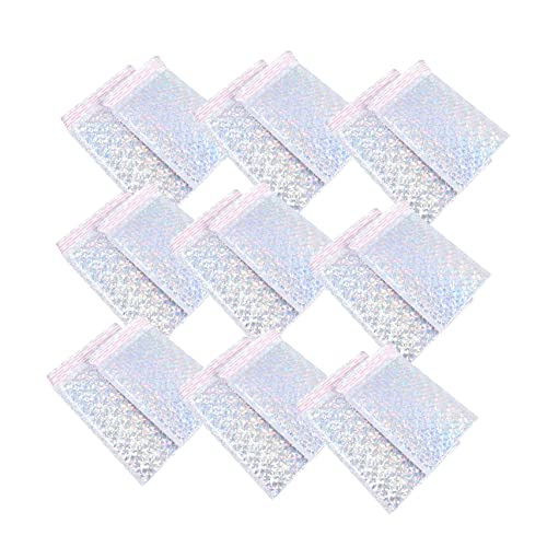 Gogogmee 50 peças de plástico bolha de alumínio saco de bolha, envelopes de letras, envelopes de bol