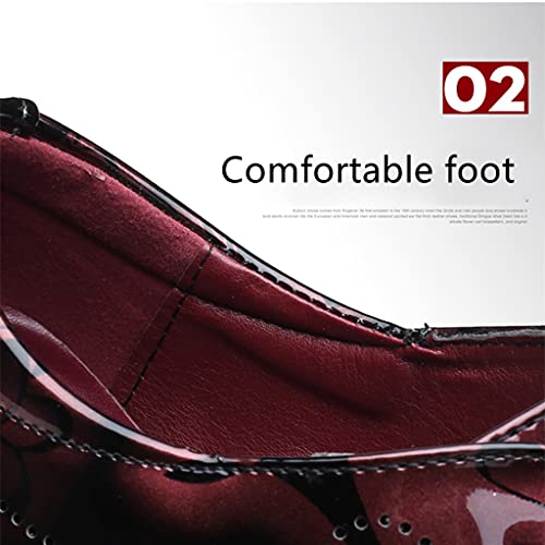 Men's Prince Classic Modern Formal Oxfords Wingtip Lace Up Dress Shoes Business Lace-up Plain Toe Leather Brogue3