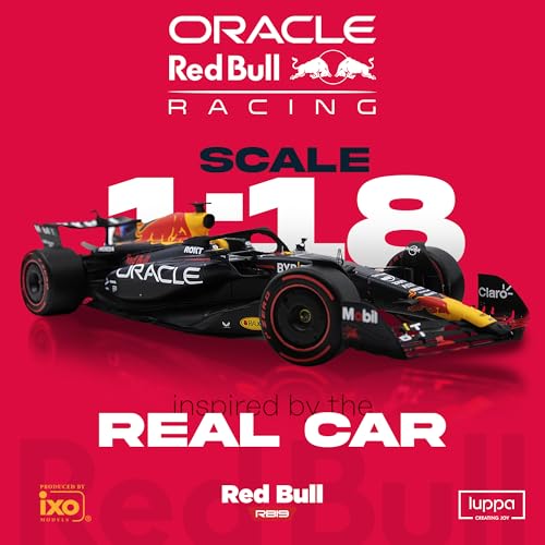 Image of LUPPA Formula 1 RB19 Model Kit - 1:18 Scale Racing F1 RB19 Model Inspired by Checo Perez & Max Verstappen Building kit, Collectible diecast, 140 Pieces