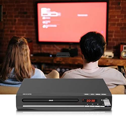 Kcr Dvd Player, DVD/CD/MP3/AVI With Usb Port, Hdmi And Av Output (Hdmi And Av Cable Included), Remote Control,Region Free,Black - 6