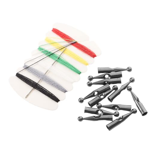 TOVINANNA 10 Stück Metall Schirmspitzen und Perlen Ersatzteile für Faltbare Regenschirme Verschleißfeste Silberne Endkappen Zubehör für Umgekehrtes Öffnen und Trockenes Schließen