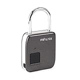 Mit Micro-USB-Ladeanschluss. xMxDESiZ Keyless Padlock Locker Door Rucksack Gepäck Koffer Office Fingerprint Lock Schwarzes Silber