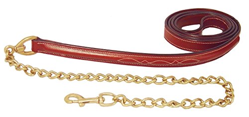 Cable a juego Paris Tack castaño de equitación para halter acolchado