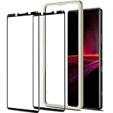 iXinQu Xperia 1 III SO-51B/SOG03 用 ガラスフィルム2枚 ガイド枠付き 9H強化ガラス 高透過率