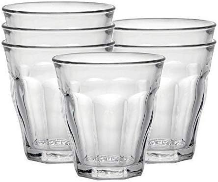 Miniatura 5 de Duralex Picardie Vasos de vidrio con un paño de pulido (vaso de vidrio de 5.5 onzas, juego de 6)