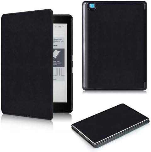 Kepuch Custer Case for kobo Aura Edition 2 2016,Ultra-Thin PU-Leather Hard Shell Cover for kobo Aura Edition 2 2016 - Black
