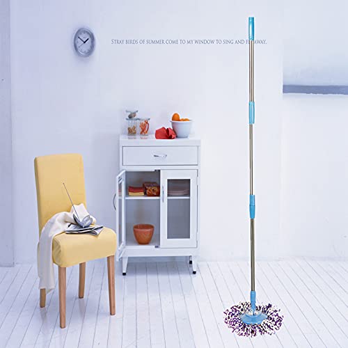 Blue Spin Mop Adjustable Handle And Head Replacement For Home,Office,Car #TOP3