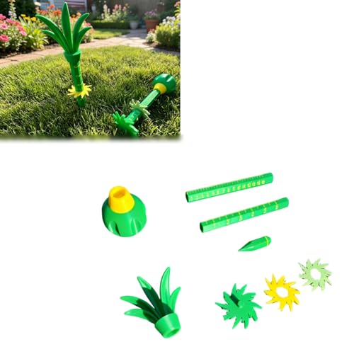 skqhk Adjustable Grass Gauge Lawn Tool with Sliding Marker