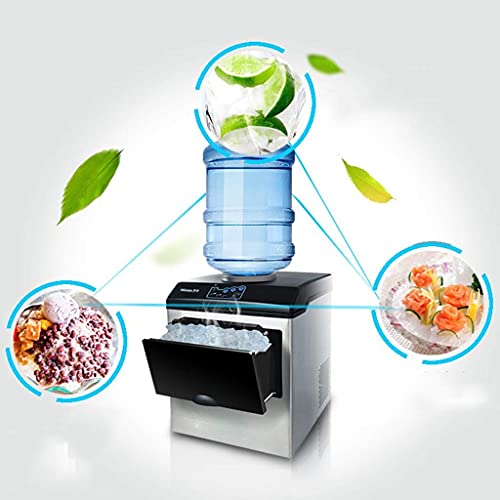 Eiswürfelbereiter Eismaschine mit LED-Anzeige, 2in1 Wasserspender Eingebauter Eiswürfelbereiter Maschine Arbeitsplatte… – Bild 5