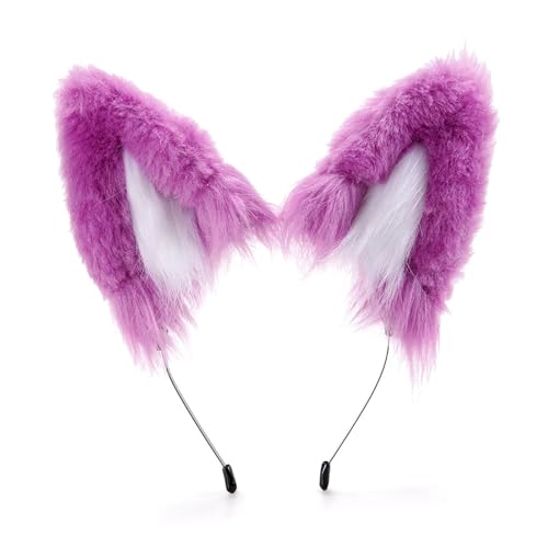 Bandeau oreilles de loup élastique pour éviter les maux de tête en soirée