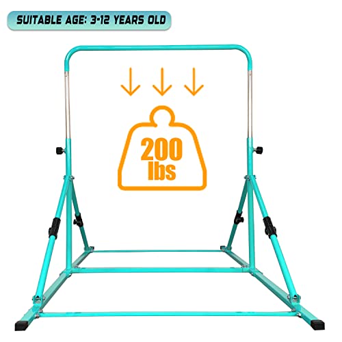 Marfula Upgrade Foldable Gymnastic Bar With Mat For Kids Ages 3-12 thumb #1