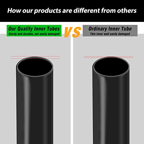 Image of 2-Pack 20 inch Fat Tire Tubes with Schrader Valve, 20x4.0 Fat Tire Bike Inner Tubes Compatible with 20 x 3.5-4.0 Inch Ebike /Mountain Bike Fat Tire Tubes