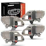 A-Premium 4-PC Set Interior Door Handles Front and Rear Compatible with Chevrolet Tahoe 1995-2000, C/K 1500 2500 3500 Suburban Pickup & GMC Yukon & Cadillac Escalade, Replace# 15708043, 15708044