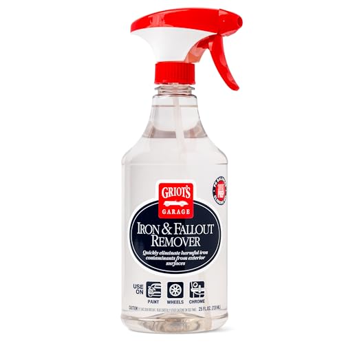 Griot's Garage Iron and Fallout Remover for Car Detailing and Cleaning, Remove Rust, Embedded Debris and Fallout from Multiple Exterior Surfaces 10847, 25oz