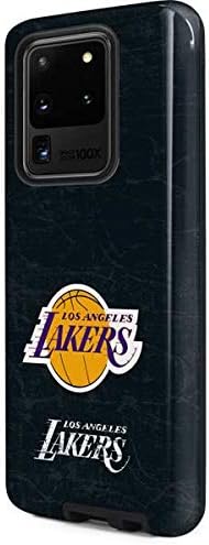 Skinit Pro Phone Case Compatible with Galaxy S20 Ultra 5G - Officially Licensed NBA Los Angeles Lakers Black Primary Logo Design