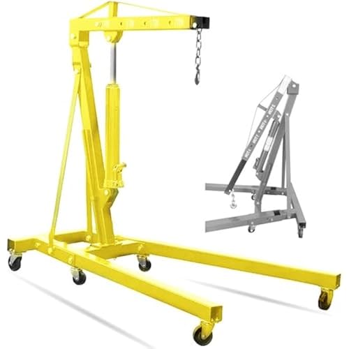 Parts-Diyer2 Ton Engine Hoist Foldable Cherry Picker, Heavy Duty Engine Lift Hoist