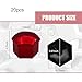 MLY 20 PCS Lug Nut Covers, 17MM Hexagonal Nut Covers with Removal Tool, Wheel Center Bolt Caps, Car Lug Nut Caps for Automotive Exterior Decorative Accessories (Red)