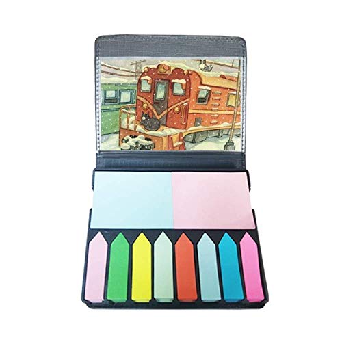 Peinture Chat Hiver note adhésive pour organiser vos livres