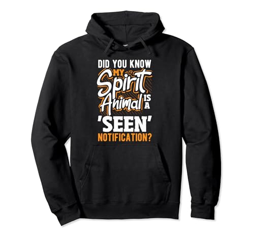 Notification "Vu" Esprit Animal Humour Moderne Sweat à Capuche