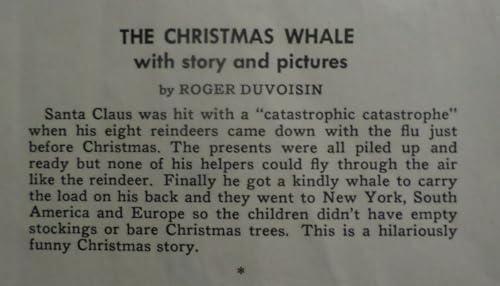 The Christmas Whale B000K5SI5Y Book Cover