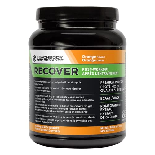 BODi Recover Whey Protein Powder Blend– Post-Workout Orange Whey Supplement for Muscle Recovery with 20g Protein, BCAAs, Pomegranate Extract - Fast Recovery - 20 Serving Tub