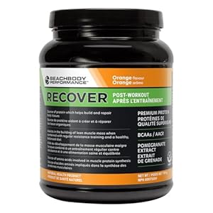 BODi Recover Whey Protein Powder Blend– Post-Workout Orange Whey Supplement for Muscle Recovery with 20g Protein, BCAAs, Pomegranate Extract – Fast Recovery – 20 Serving Tub