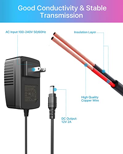 Zosi 100Ft(30M) 4K 1080P 720P All-In-One Cctv Video Power Cables&Dc 12V 2A 2000Ma Us Cctv Power Supply Adapter For Video Surveillance Camera Dvr System With Bnc Rca Connector #TOP6