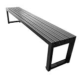 Bancs de porche d'extérieur : le banc d'extérieur dispose d'un siège en bois massif qui ajoute de la beauté à votre espace tout en résistant au vent et à la pluie, assurant qu'il vous fournira un service durable et améliorera la beauté de votre environnement extérieur