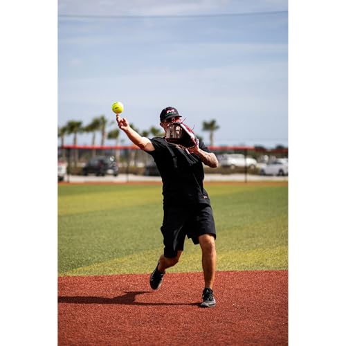 Miken | PLAYERS SERIES Slowpitch Softball Glove | Sizes 13.5" | LHT | Black / White by Miken - Image 9