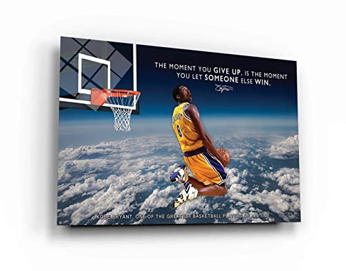 Mamba Mentality Kobes Framed Canvas Sport Quotes Inspirational Wall Art