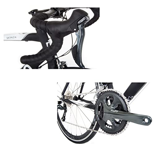 Tommaso Monza Sport Bike Performance Aluminum Road Bike Carbon Shimano Tiagra 24 Speeds Road Bicycle Men Road Bikes For Men Bike Men Women Speed Bike Racing Bike Adult Bike City Bike Black Medium 56Cm #TOP3