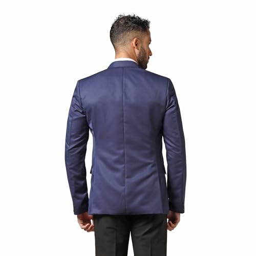 Image of TAHVO Men Blazer Lycra Fabric Slim Fit Single Breasted Blazer