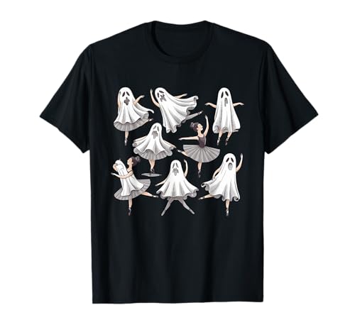 Dance Teacher Spooky Ballet Ghost Halloween Costume T-Shirt