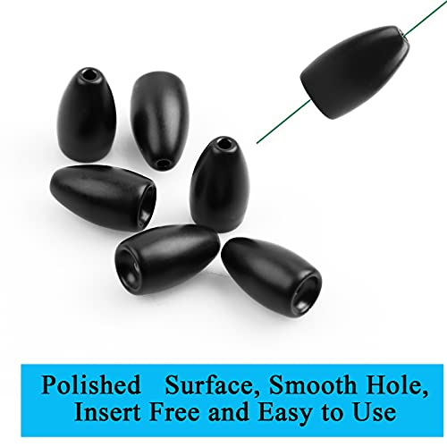 Tungsten Fishing Weights Flipping Weights Fishing Sinkers Worm Fishing Weights Tungsten Fishing Sinkers Weights For Bass Fishing Variety Sizes #TOP4