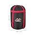 PATIKIL Compression Stuff Sack, S Size Waterproof Sleeping Bag Storage Sack Portable Compression Bag for Backpacking Camping, Black Red