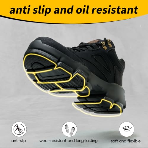 Steel Toe Work Boots for Men Wide Width Indestructible Safety Shoes Construction Shoes for Wide Feet Utility Mens Work Shoe3