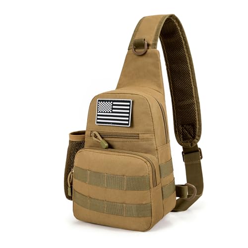 Love Deliver Sling Backpack Crossbody Sling Bag for Men, Chest Bag Daypack Crossbody for Travel Sport Running Hiking