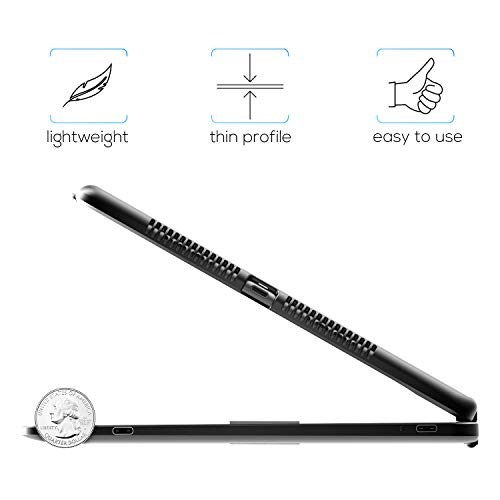 typecase Touch for iPad 9th Generation Case with Keyboard (10.2", 2021),Multi-touch Trackpad,10 Color Backlight, 360° Rotatable, Thin & Light for 8th Gen (2020),7th Gen (2019), Air 3,Pro 10.5 (Black). by typecase - Image 3