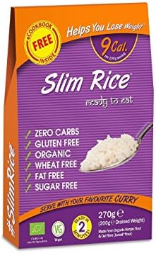 Slim Rice. Certified Organic. Vegan, Gluten-Free, Non-GMO, Konjac, Shirataki Rice(pack of 6)