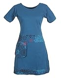 Durch Verwendung von leichtem atmungsaktiven und qualitativ hochwertigem Jersey aus Baumwolle ist das Hippiekleid passend für heiße aber auch etwas kühlere Tage im Frühling, Sommer und Herbst mit extra bequemem lässigen Sitz - die niedlichen Details machen das Shirtkleid zu einem ganz besonderen Stück deiner Sommermode