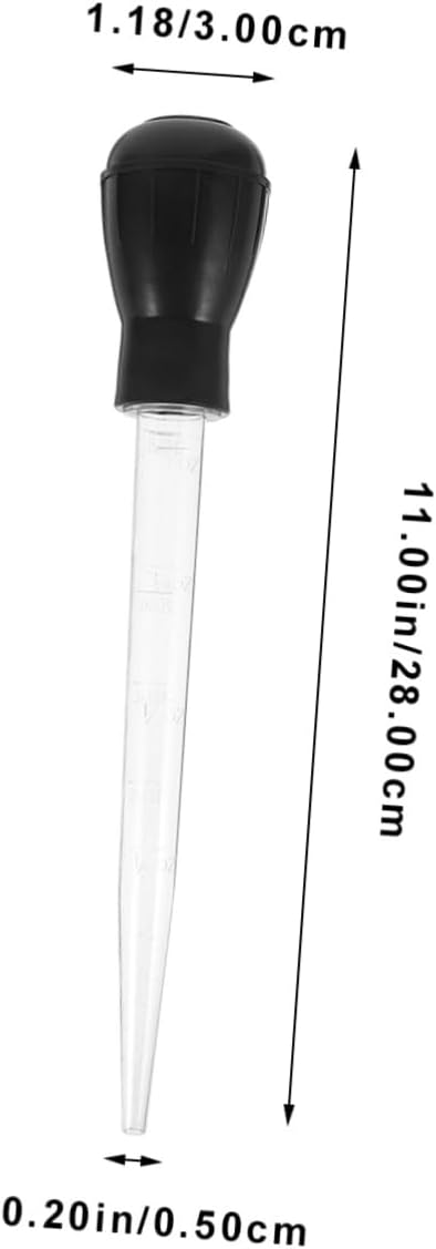 Alipis Reusable Plastic Marinade Baster for Meat Injection Oil Suction Pump for Turkey Cooking for Grilling Baking and Roasting All Types of Meat
