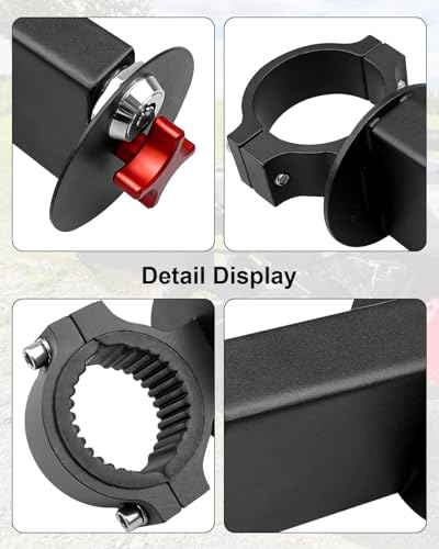 UTV ATV Gas Can Mount with Lock & Key for 1"- 2" Roll Bar, Water Tank Mounting Holder Fit for Polaris RZR Pioneer Yamaha Can Am Maverick X3 Talon Commander Arctic Cat Wildcat Kawasaki