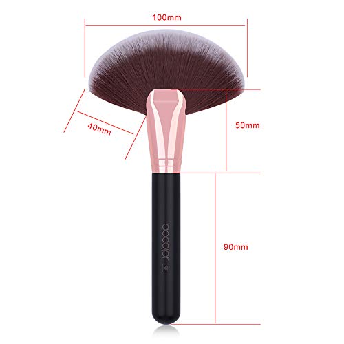 Docolor Fan Brush Face Makeup Brush Professional Highlighting Make Up Brushes Blush Bronzer Cheekbones Brush Soft Cosmetic Tool #TOP5