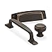 Amerock | Cabinet Cup Pull | Dark Oiled Bronze | 3-1/2 inch (89 mm) Center to Center | Highland Ridge | 1 Pack | Drawer Pull | Drawer Handle | Cabinet Hardware