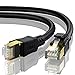 Cat8 Ethernet Cable 40FT, BUSOHE Shielded RJ45 LAN Internet Network Cable, 40Gbps 2000MHz Gigabit Patch Cord Wire for Modem, Router, PS3, PS4, Xbox (White)