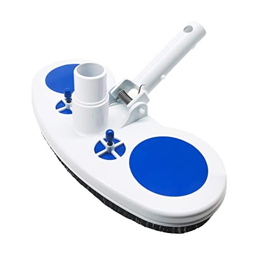 BOTINDO Pool Cleaner Vacuum Head 13” Wide for Inground, Weighted Flexible Swimming Pool Cleaning Equipment Manual Cleaner Vacuum Head Handle for Cleaning Above Ground, Vinyl Pools