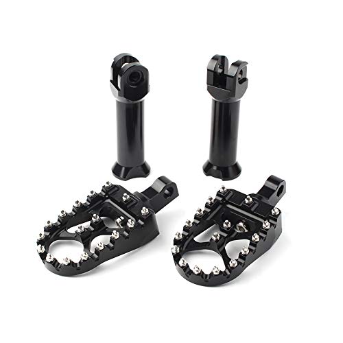 Gzyf Motorcycle Rear Passenger Mx Style Foot Peg Foot Rest Pedal With Mounting Bracket For Harley Softail Flde Flfb Flfbs Flhc Flhcs Flsb Flsl Fxbb Fxbr Fxbrs Fxfb Fxlr 2018-Up, Black #TOP6